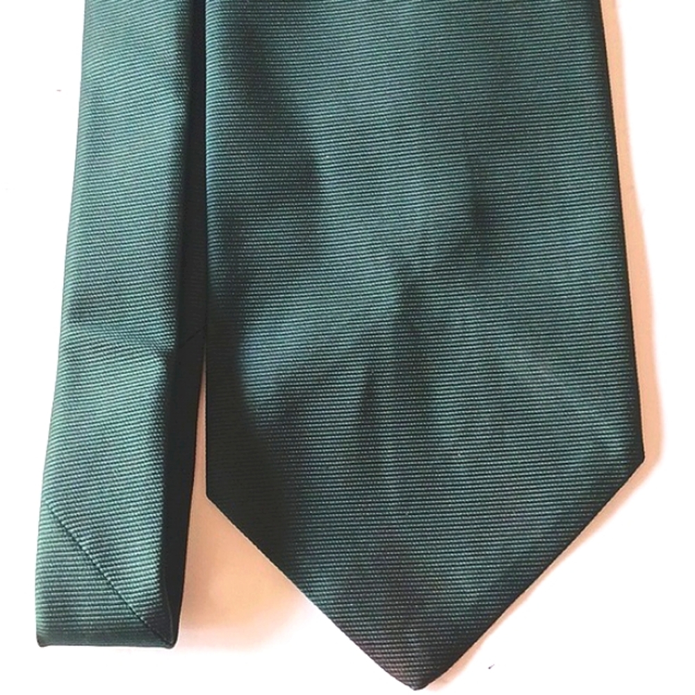 VINTAGE Men's Necktie 100% Polyester 4.25" Wide Green